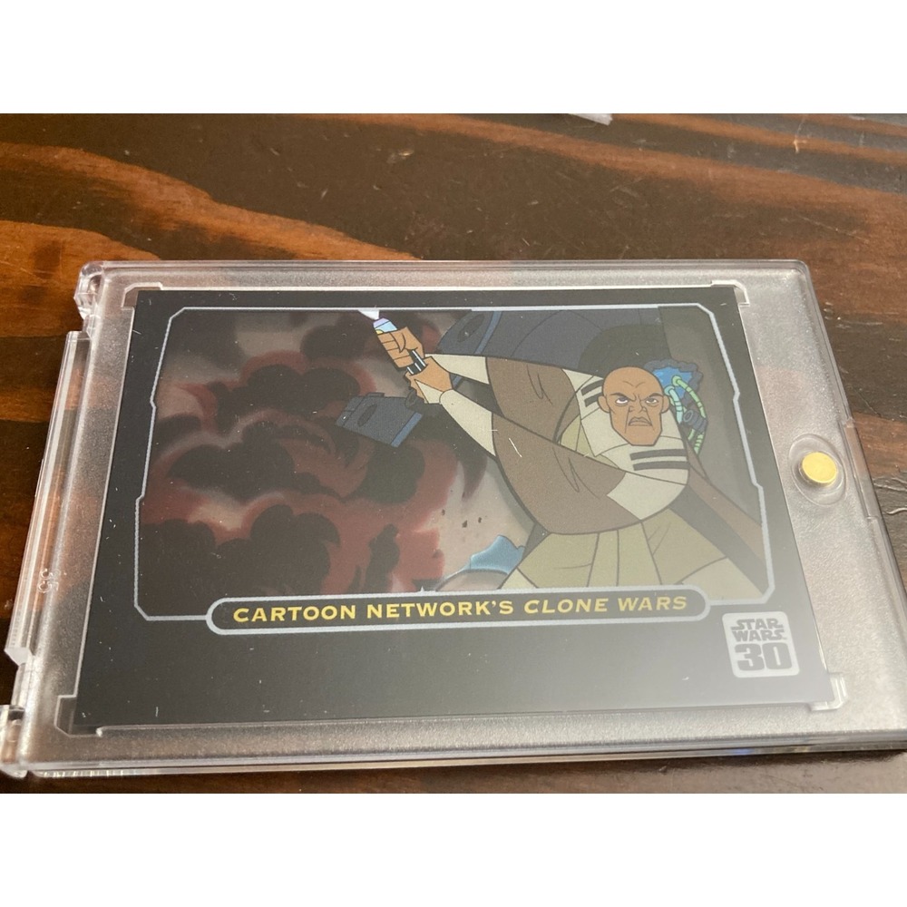 2007 Cartoon Network's Clone Wars Mace Windu Animation Cel Card #8 of 9